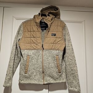 Matix hooded sweatshit, Quilted Jacket, size small